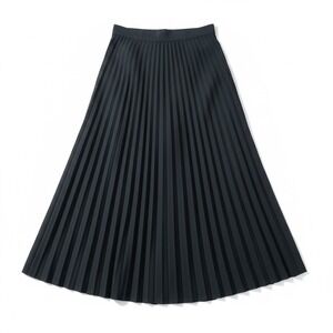 Vintage Black Knife Pleated Midi Skirt High Waisted Prophecy Dark Academia S